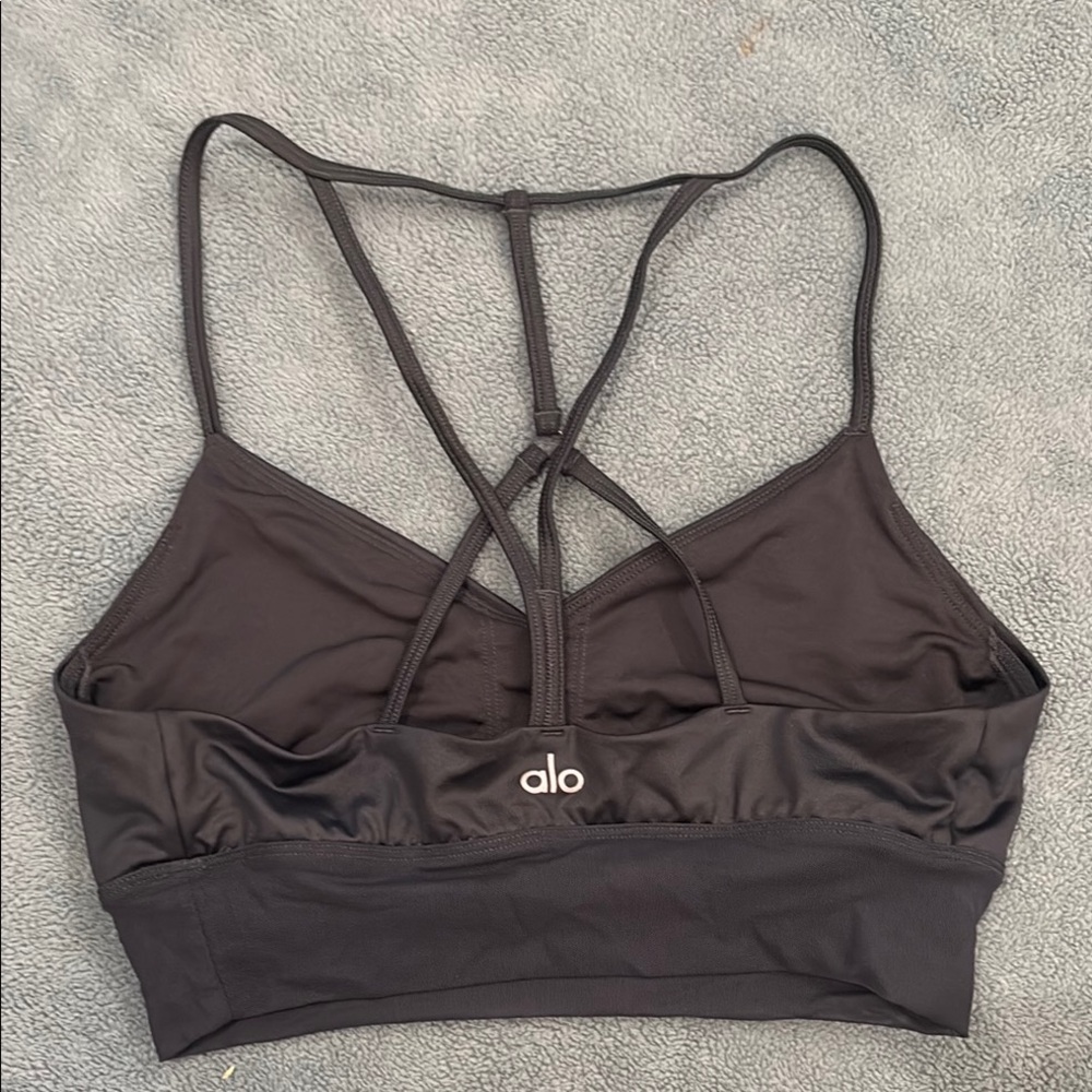 Alo Black Strappy Sports Bra